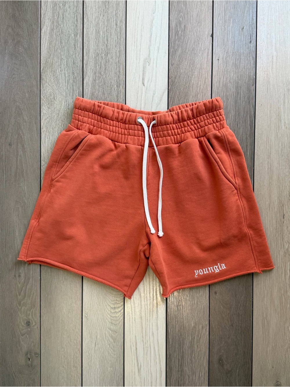 YoungLA Coral Orange Fleece Shorts